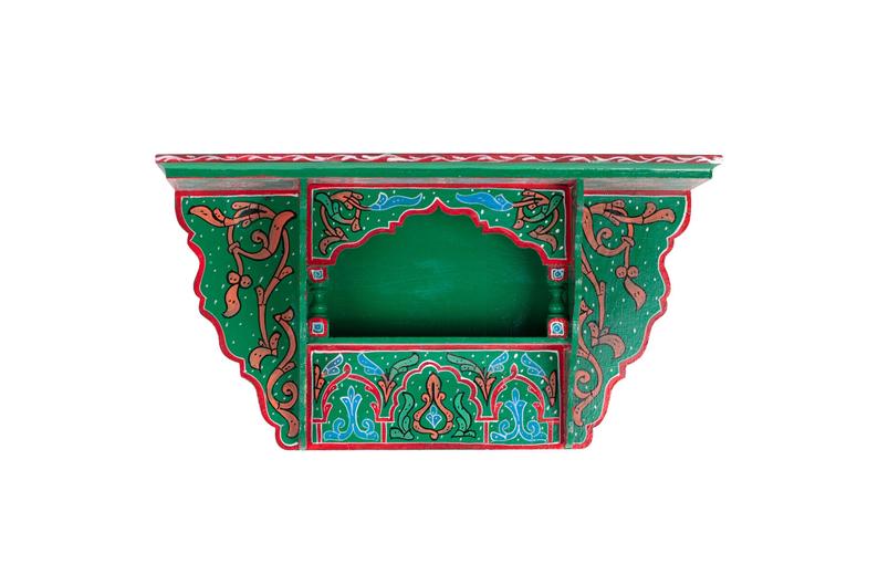 Green Vintage Moroccan Shelf